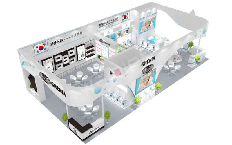 特裝展臺韓國EOS美博會廣州廣交會展臺設計搭建 特裝展臺韓國EOS美博會廣州廣交會展臺設計搭建