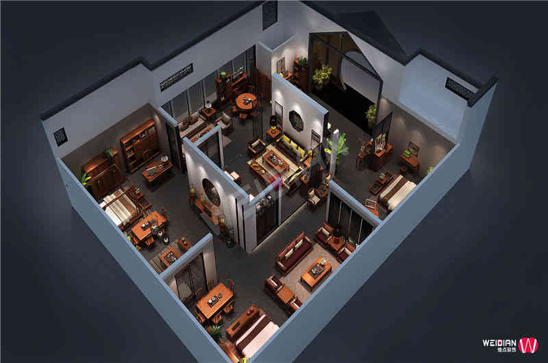 花梨概念深圳國際家具展深圳展臺設(shè)計(jì)搭建