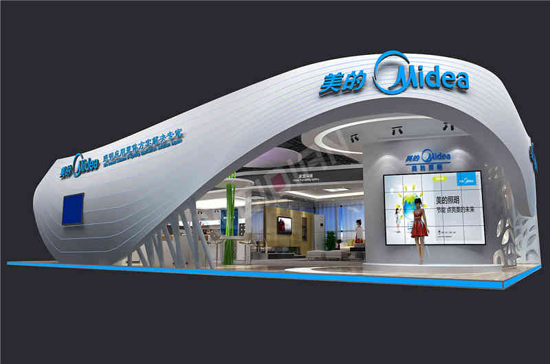 美的廣州國際照明展覽會-光亞展廣州展臺設(shè)計(jì)搭建