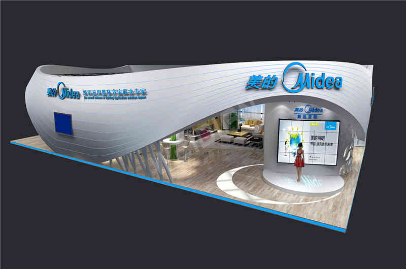美的廣州國際照明展覽會-光亞展廣州展臺設(shè)計(jì)搭建
