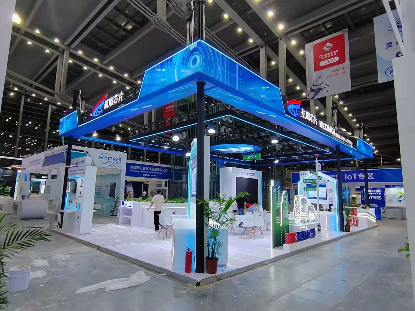 清遠(yuǎn)企業(yè)展廳設(shè)計(jì)公司裝修航順芯片展廳